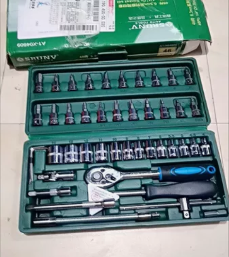 汽修工具套装汽车维修组合棘轮套筒扳手内六角...
