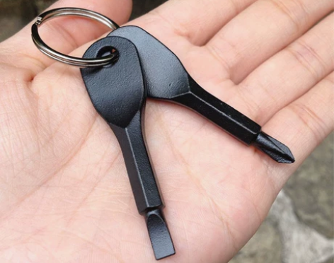 便携钥匙螺丝刀精铸钢迷你一字十字多功能工具...