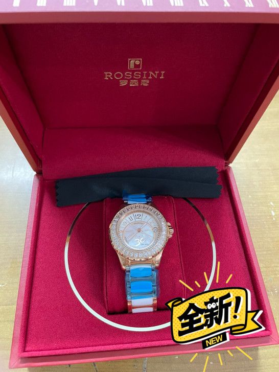 罗西尼30周年纪念机械女表陶瓷表带