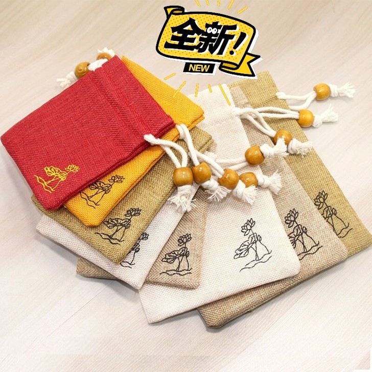 【清仓处理】文玩袋棉麻小布袋收纳荷包袋饰品...