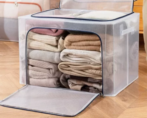 透明收纳箱家用特大号衣柜整理箱装衣服神器可...