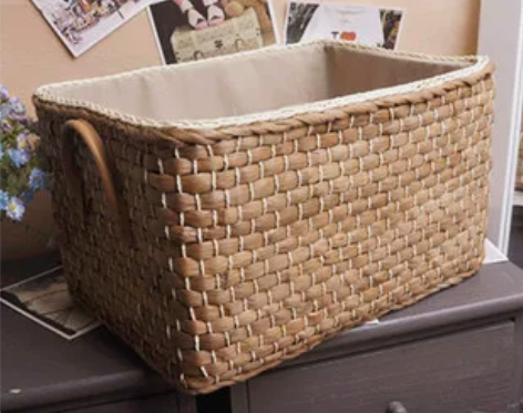 收纳箱 玉米皮编脏衣收纳筐藤柳草编收纳篮 ...