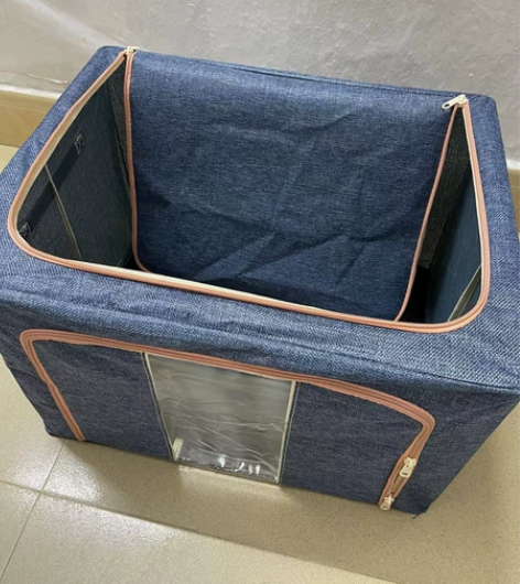 清仓 特大号衣服收纳箱装衣服被子收纳盒布艺...