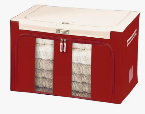 乐扣乐扣布艺收纳箱 布艺收纳箱衣物可折叠牛...