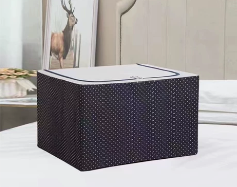 家用可折叠钢架支撑棉麻收纳箱宿舍旅行收纳盒...