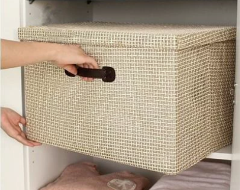 出口日本加厚衣物收纳箱环保可折叠特大有盖