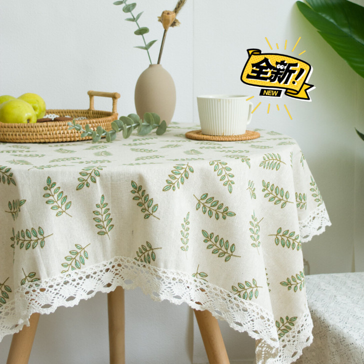 小清新桌布zakka碎花蕾丝ins风田园轻...