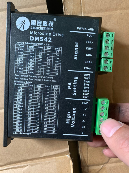 雷赛dm542驱动器 雕刻机打印机57步进...