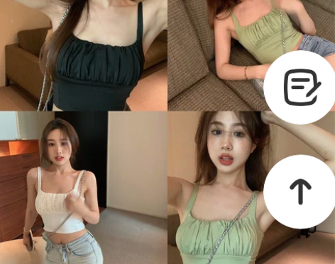 夏季新款时尚设计感外穿吊带背心女复古修身显...