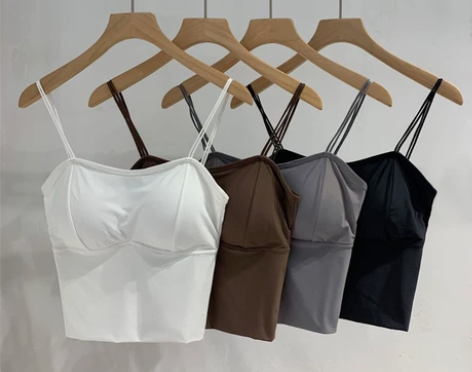 冰丝美背吊带背心女韩版大U背露内衣，可直接...