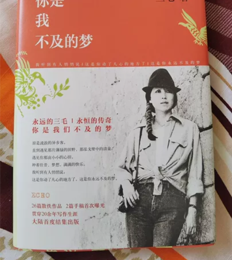 三毛《你是我不及的梦》 看完后未动～无折痕...