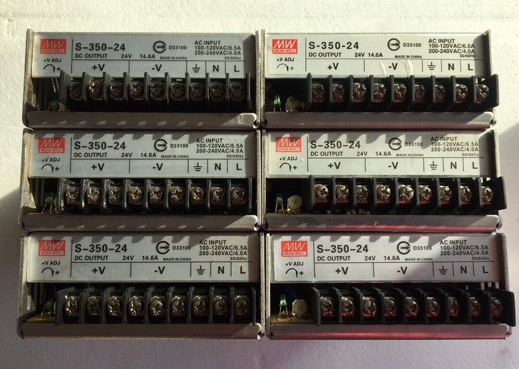 正品明纬拆机电源s-350-24v494芯...