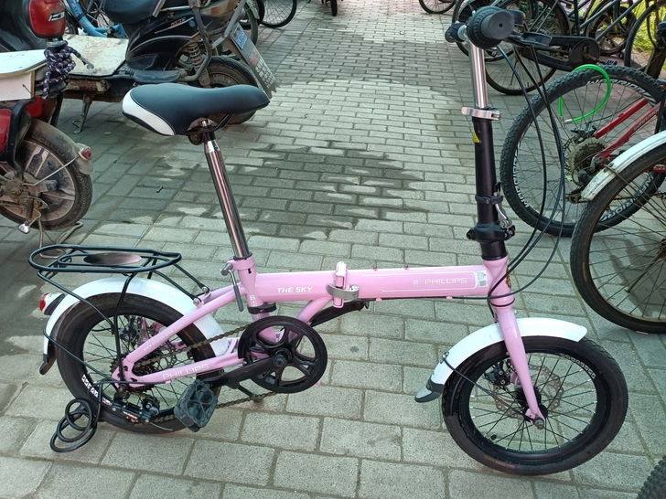 菲利普16寸折叠车，基本全新，禧玛诺6速，...