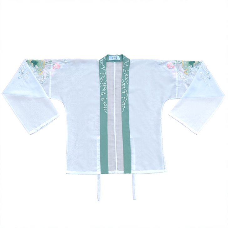钟灵记般若齐胸襦裙对襟齐腰汉服女改良春夏秋...