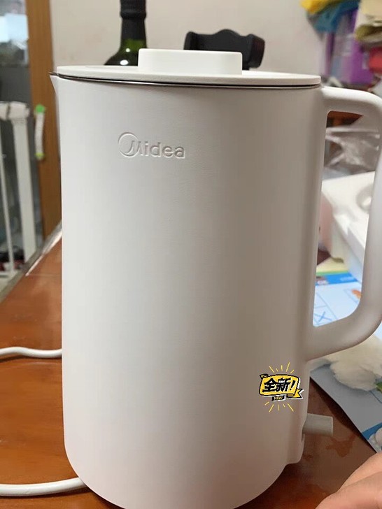 美的电热水壶家用304不锈钢烧水壶保温防烫...