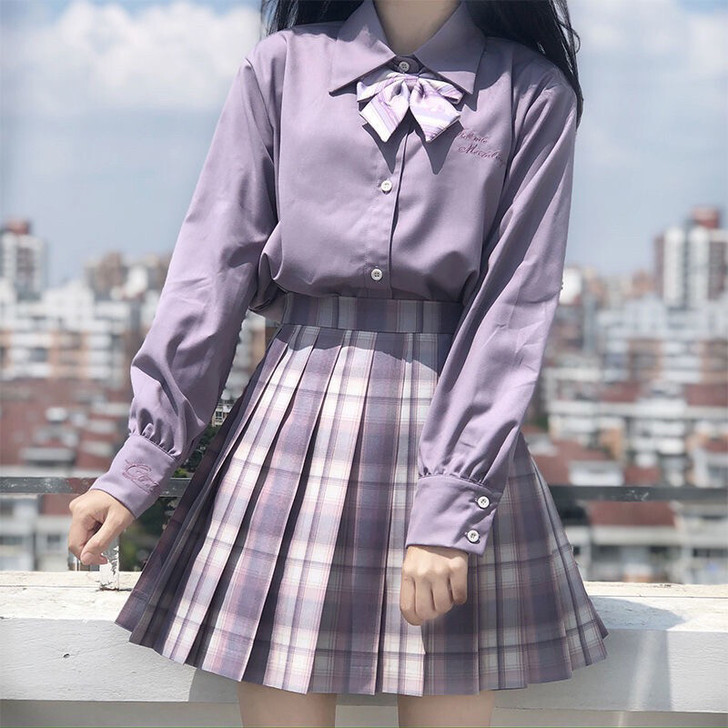 JK制服衬衫女春季新款学院风宽松甜美清新少...