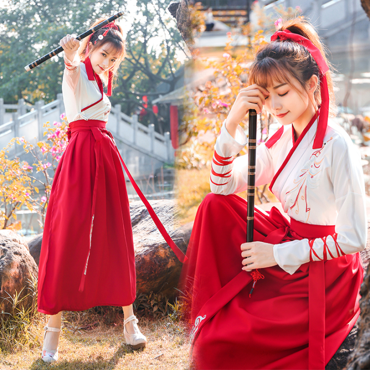 汉服女中国风仙气飘逸超仙古风汉元素齐胸襦裙...