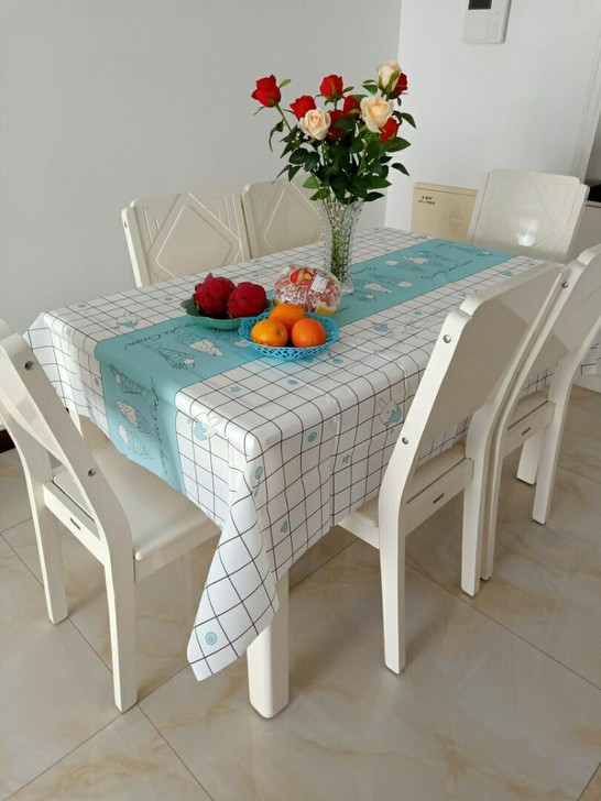 【北欧风防水6.8元】餐桌布防油防烫免洗长...