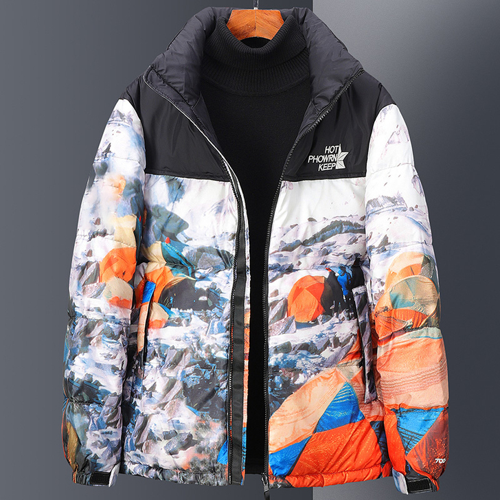 2020年品牌冬季新款男士加厚羽绒服韩版修...