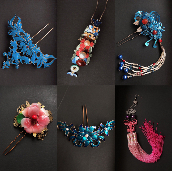 汉服清宫影视剧甄嬛传同款苗银发簪流苏