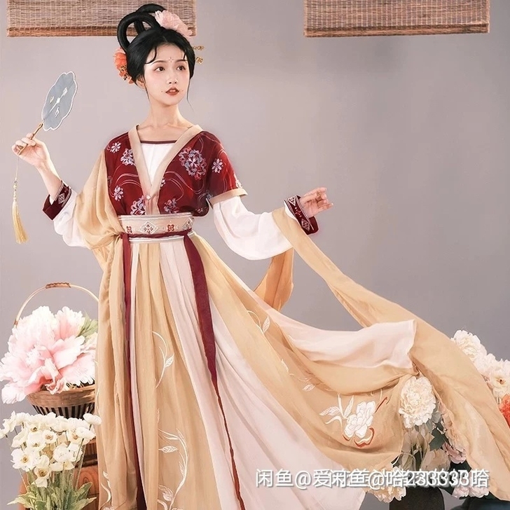 耀春醉芙蓉原创汉服女正品中国风古装齐腰唐制...