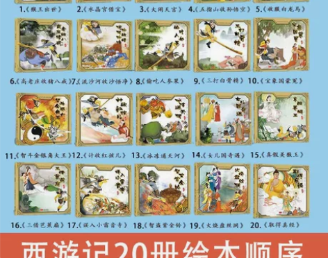 西游记儿童版绘本全套20册幼儿园睡前故事书...