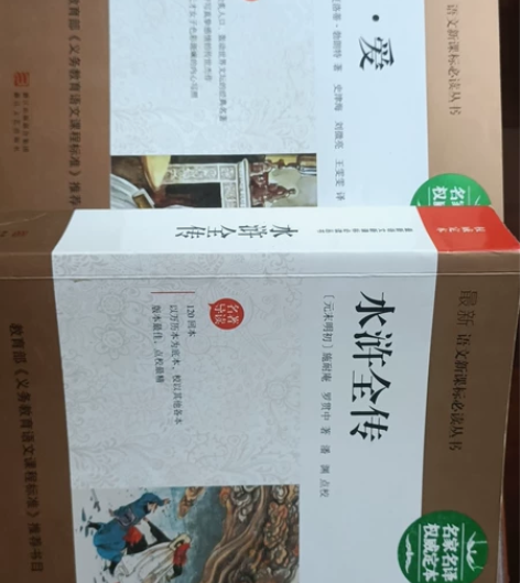 初中生必读书，水浒传全册，简爱也是名家权威...