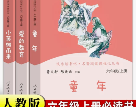 正版人教版 童年爱的教育小英雄雨来曹文轩陈...