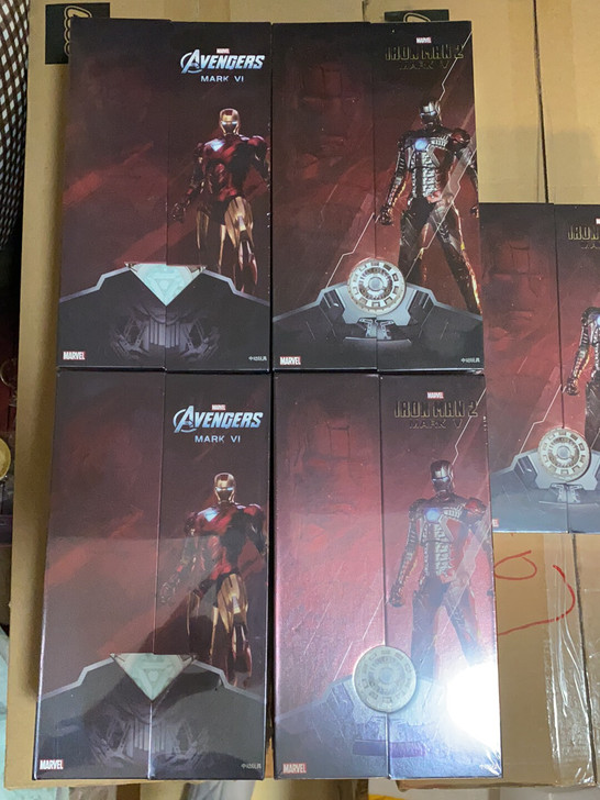 中动玩具钢铁侠模型人偶手办 漫威迪士尼正版...