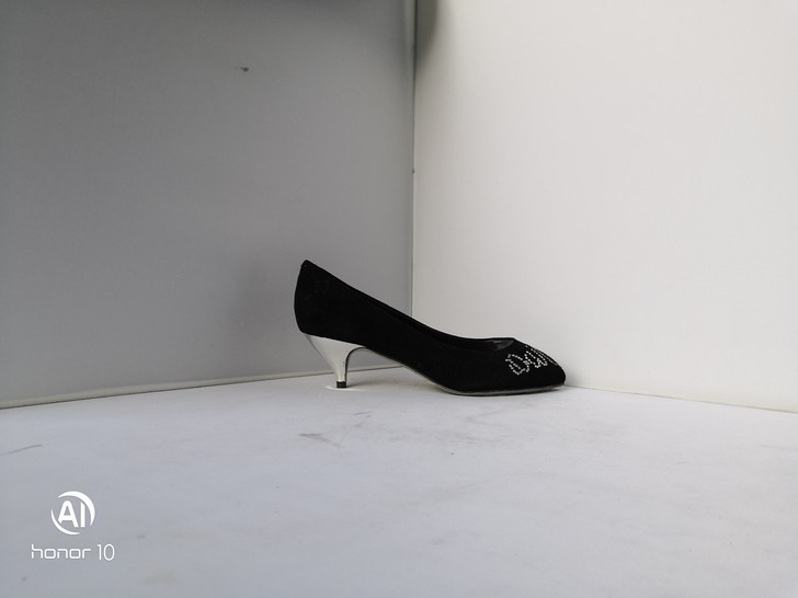 磨砂牛皮尖头浅口低跟单鞋，跟高：5cm，码...