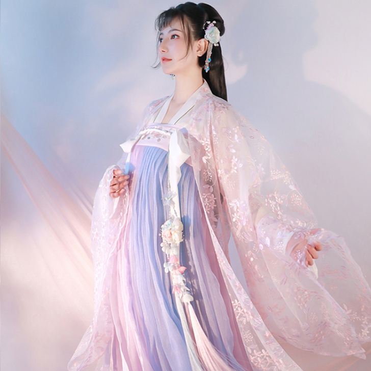 花神赋汉服中国风仙气学生飘逸古风女装超仙齐...