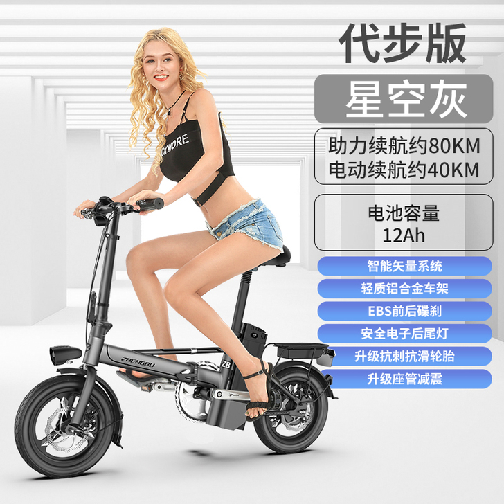 ZB/正步 电动自行车，自用，九成新，同城...