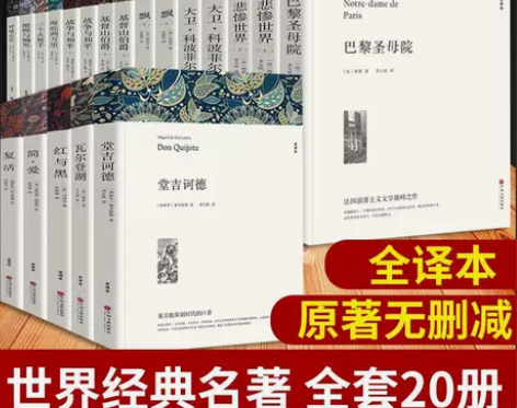 全套20册 经典世界名著飘简爱复活悲惨世界...
