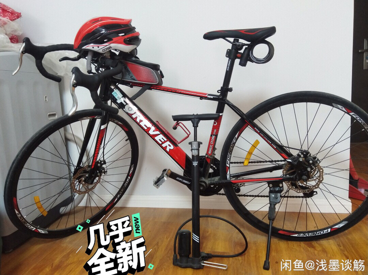 永久公路自行车，几乎全新，只骑过3次，送头...
