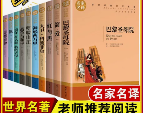全新全套10册 包邮 世界十大名著书籍简爱...