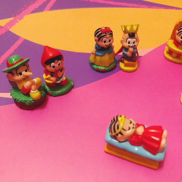 全新老货皮诺曹小红帽白雪公主王子海盗变装摆件