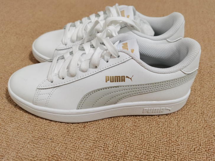 puma板鞋经典smash v2白灰彪马3...