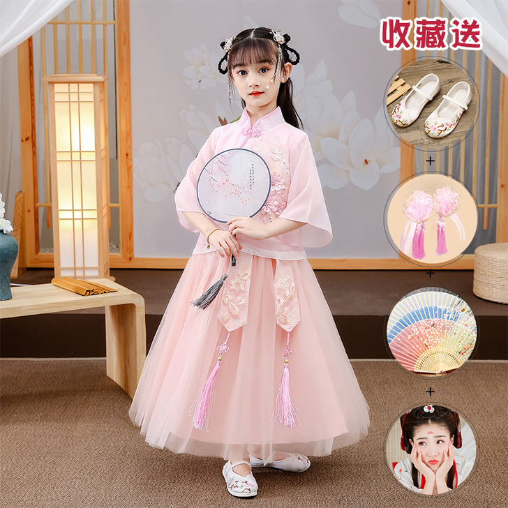 【55盛典价】高端汉服女童中国风超仙10岁...