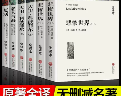 悲惨世界正版雨果 老人与海 大卫科波菲尔原...