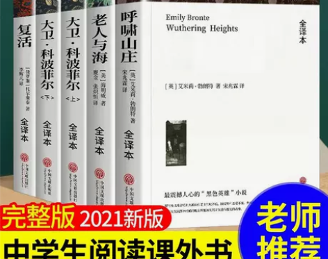 呼啸山庄正版 大卫科波菲尔老人与海复活正版...