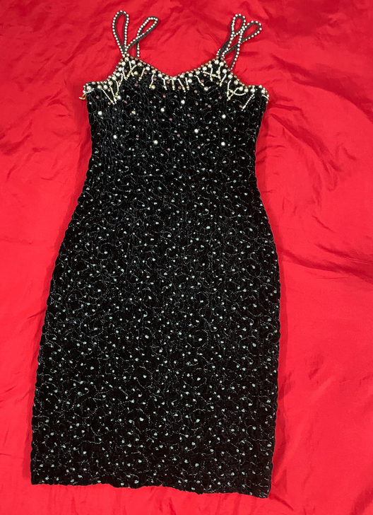 日本vintage丝绒连衣裙 水无花音vi...