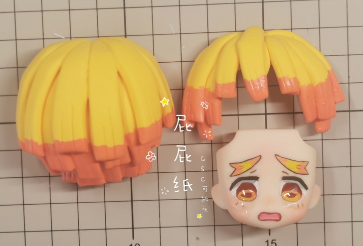 鬼灭之刃 我妻善逸 ob11 gsc手绘脸...