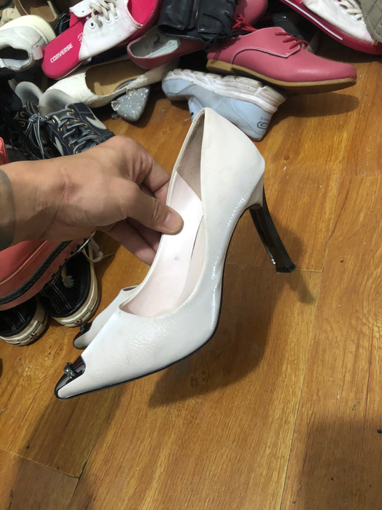 真皮高跟鞋37码