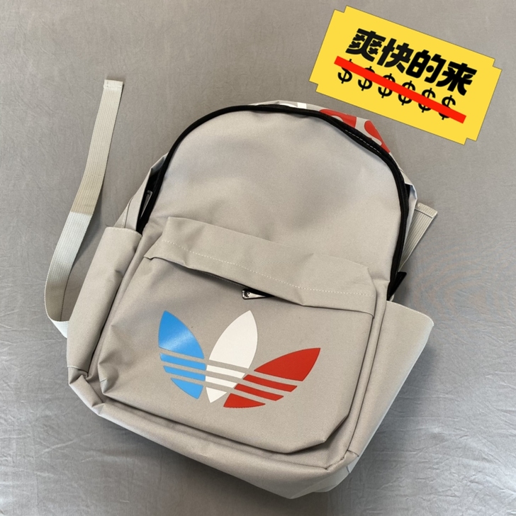 阿迪达斯学生书包三叶草学生书包双肩包旅行背...