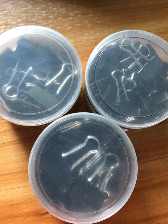 金得利黑色长尾夹（24个装）