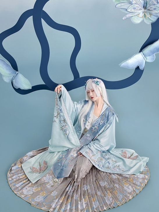 随缘收七月夕 雪姬 原创早秋新款对襟短衫宋...