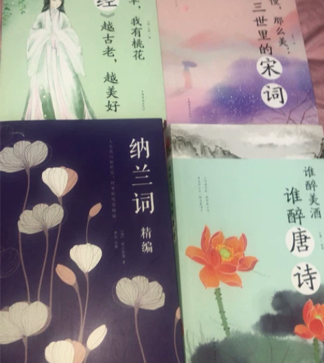 唐诗,宋词,诗经,纳兰词精编 4本¥50包...