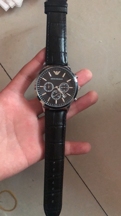 香港柜Armani阿玛尼正品手表男三眼多功...
