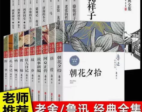 20册鲁迅全集朝花夕拾故乡阿Q正传老舍经典...