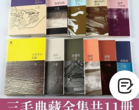 三毛作品全集11册珍藏版撒哈拉的故事雨季不...